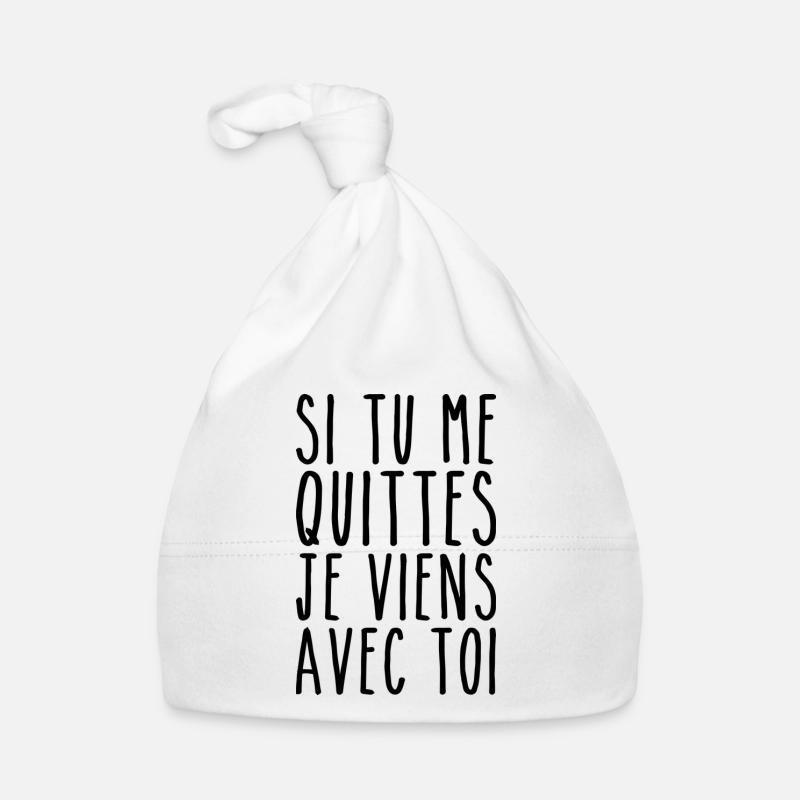Ich komme mit dir - Valentinstag Humor Baby Bio-Mütze