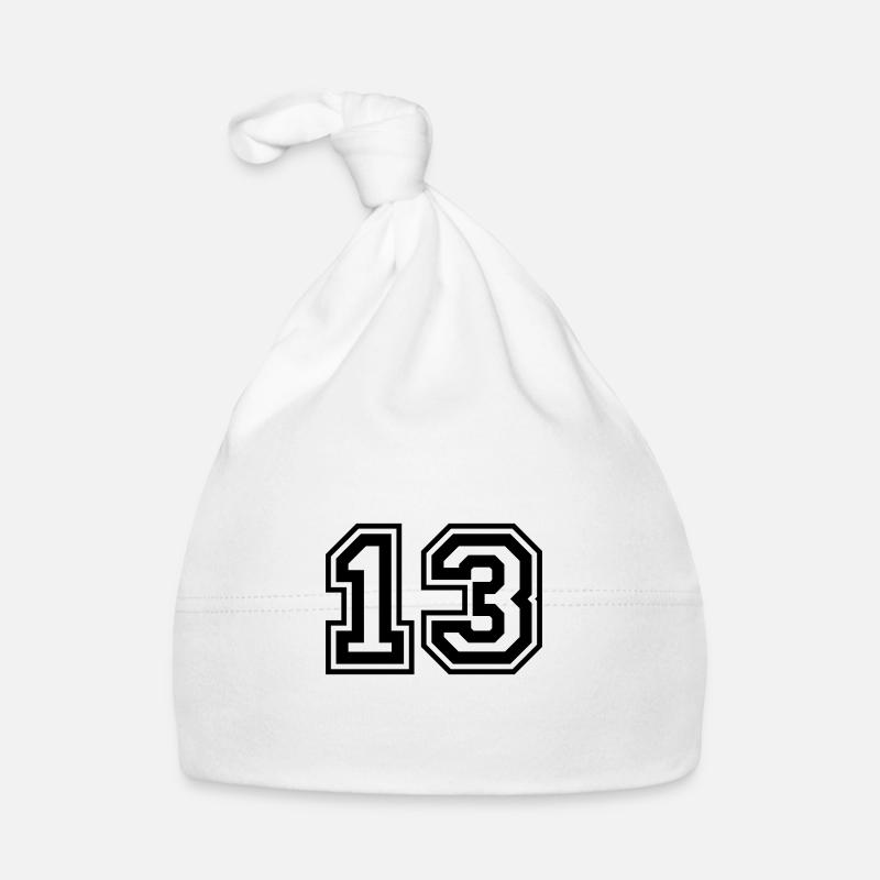 13 Zahl nummer Baby Bio-Mütze