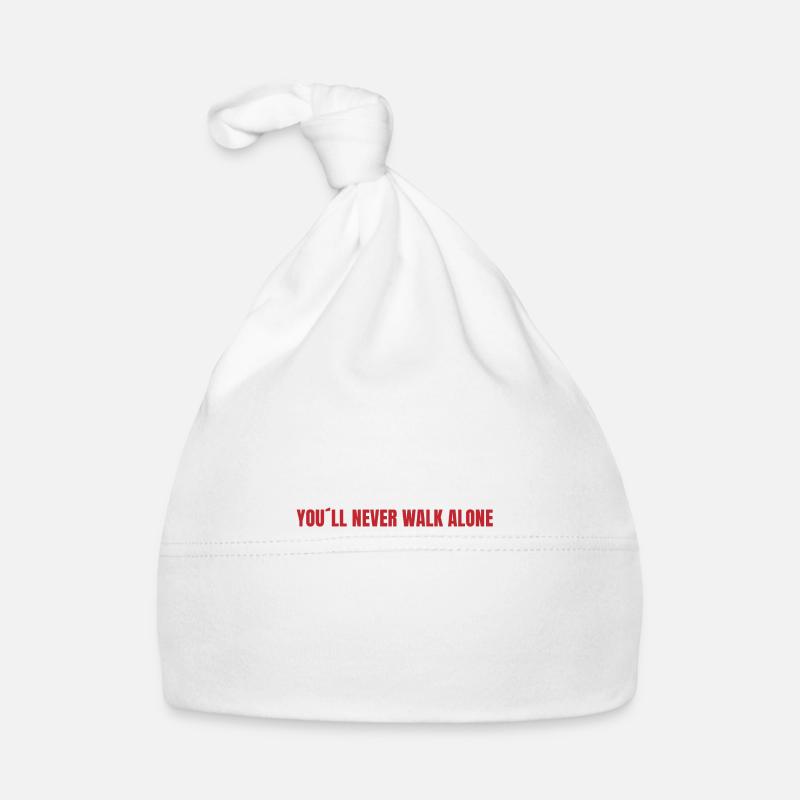 You will never walk alone (rot) Baby Bio-Mütze