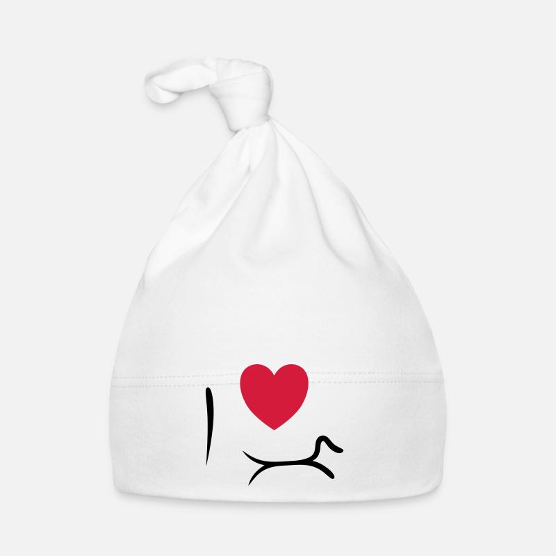 J'aime le teckel Bonnet bio Bébé