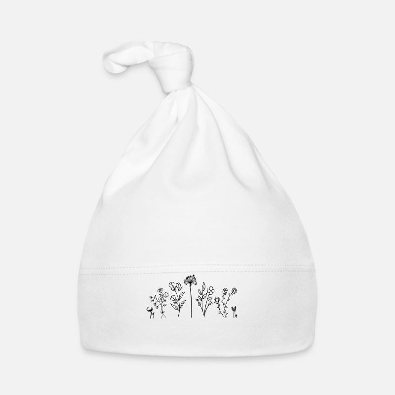 Fleurs printanières Bonnet bio Bébé