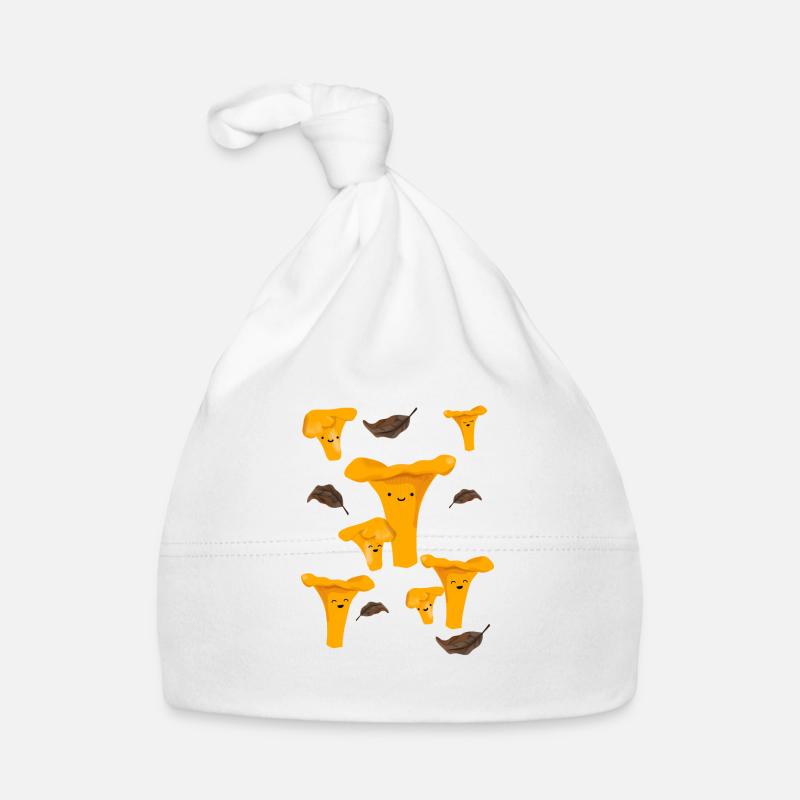 Fröhliche Pfifferlinge Baby Bio-Mütze