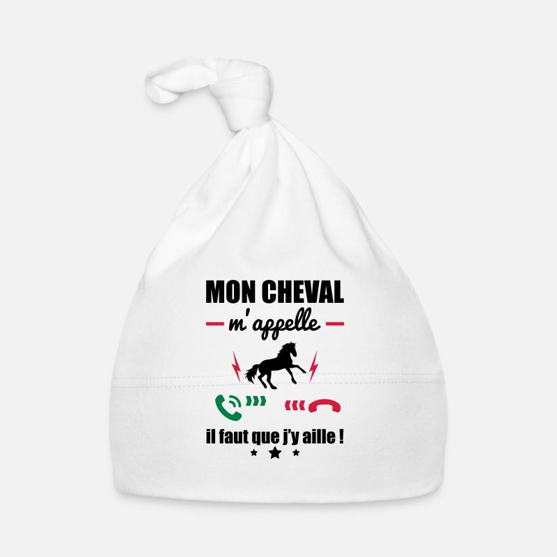 Mon cheval m'appelle,équitation Bonnet bio Bébé