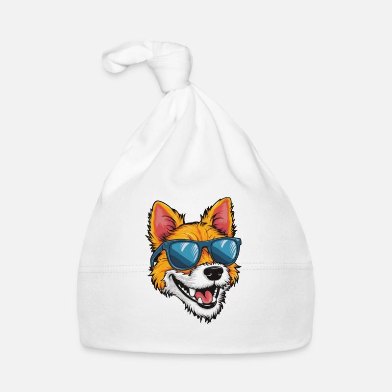 Renard cool avec des lunettes de soleil comme dessin animé Bonnet bio Bébé