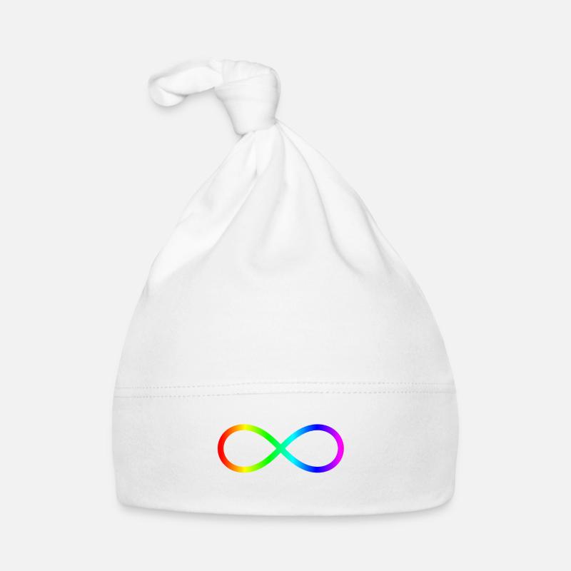 Lemniscate Rainbow Sacred Geometry Organic Baby Cap