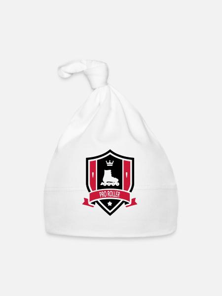 Pro Roller - Bonnet bio Bébé - blanc - Devant