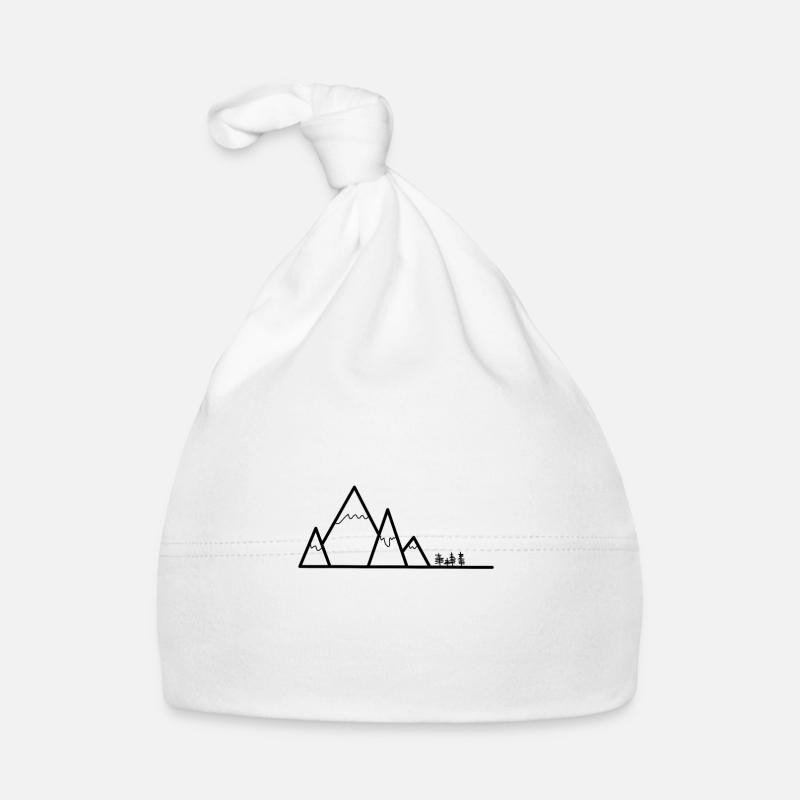 mountains Organic Baby Cap