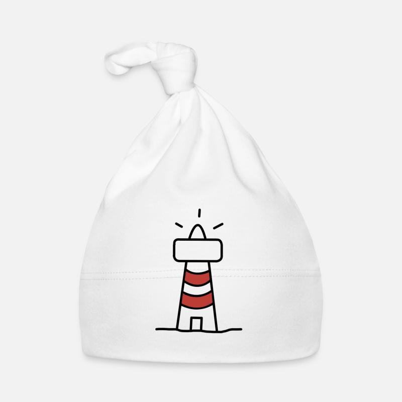 Leuchtturm Meer Baby Bio-Mütze