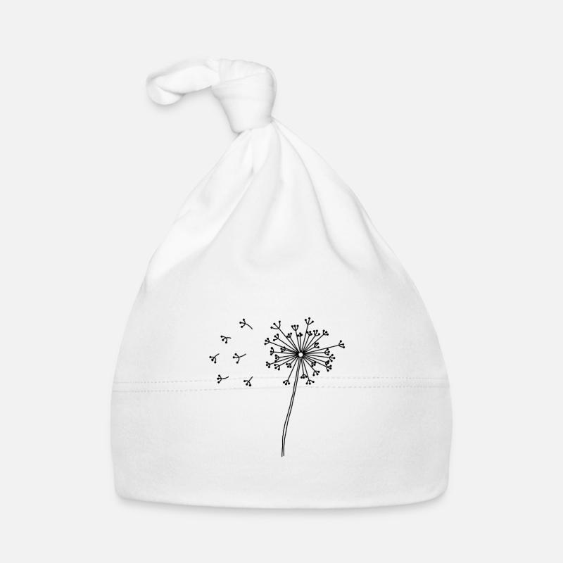 Pissenlit - Bonnet bio Bébé - blanc