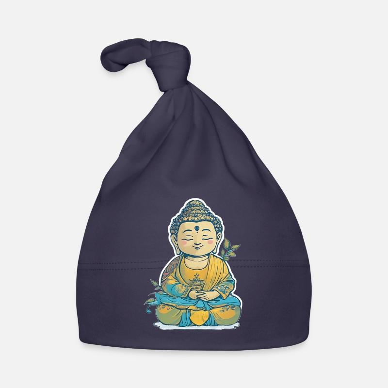 Buddha small Organic Baby Cap