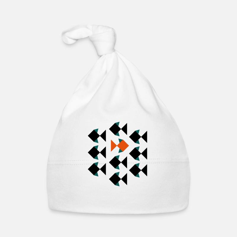 Against fish crowd Organic Baby Cap