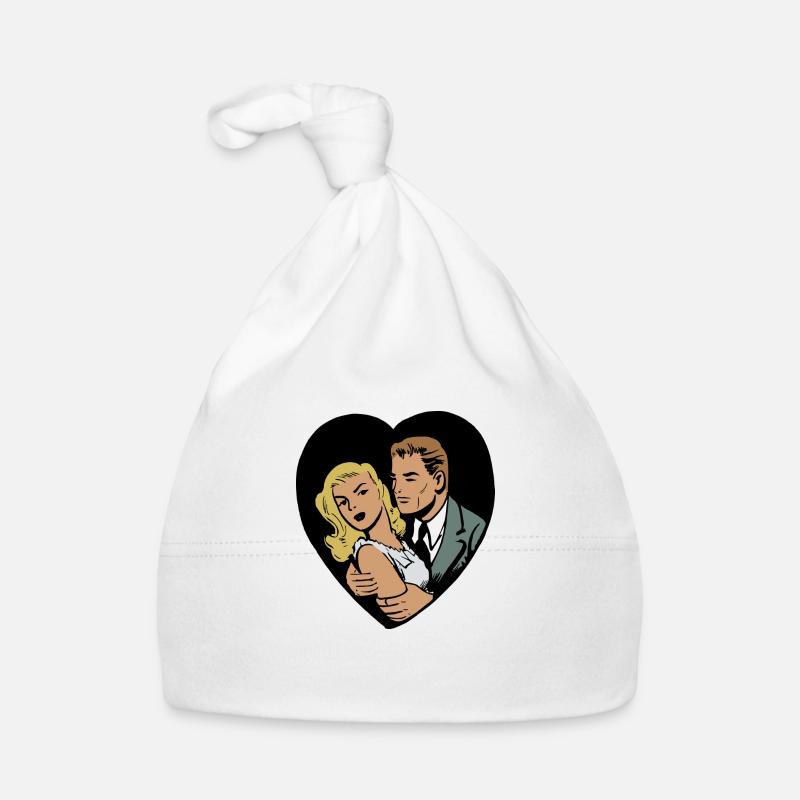 Paar Pop Art Baby Bio-Mütze
