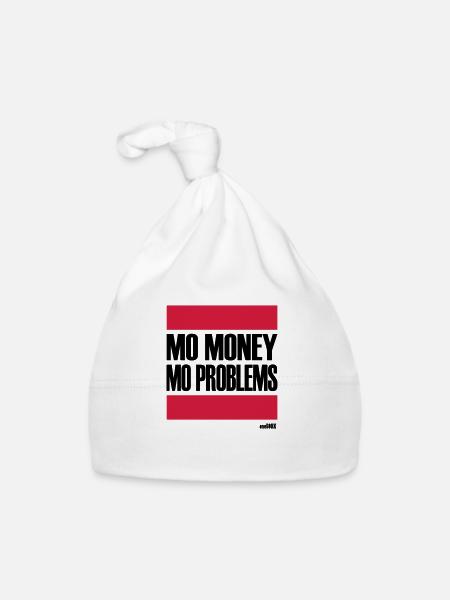 MORE MONEY MORE PROBLEMS - Baby Bio-Mütze - Weiß - Vorne