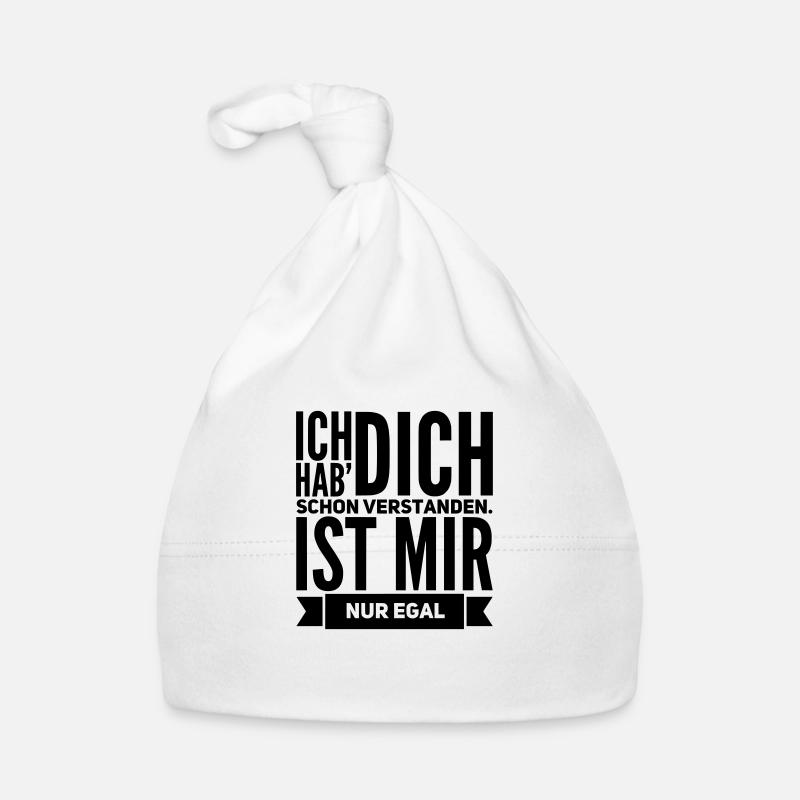 lustige Sprüche IST MIR EGAL Geschenk Baby Bio-Mütze