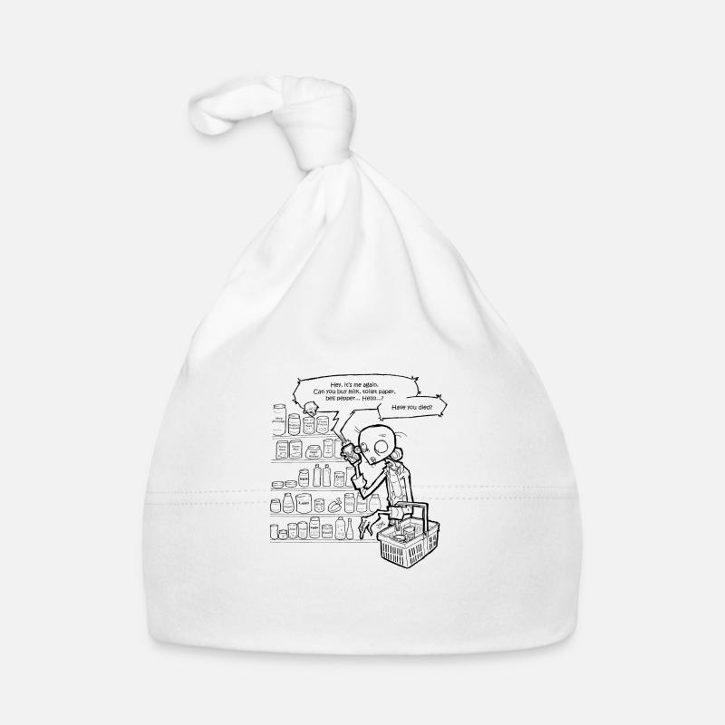 Necromania; liste d'achats - Bonnet bio Bébé - blanc