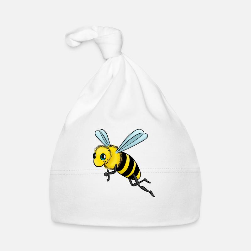 Kleine Biene Baby Bio-Mütze