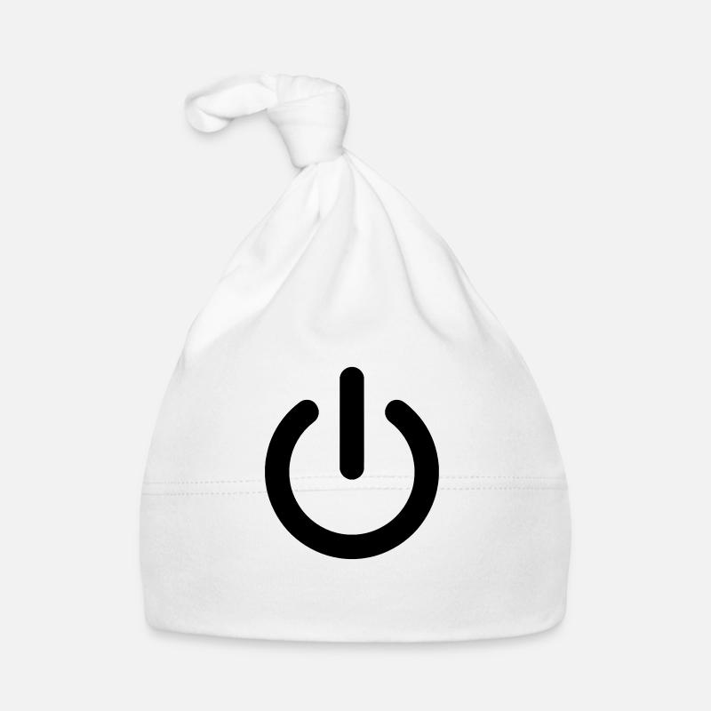 [NO] On / Off - Organic Baby Cap - white