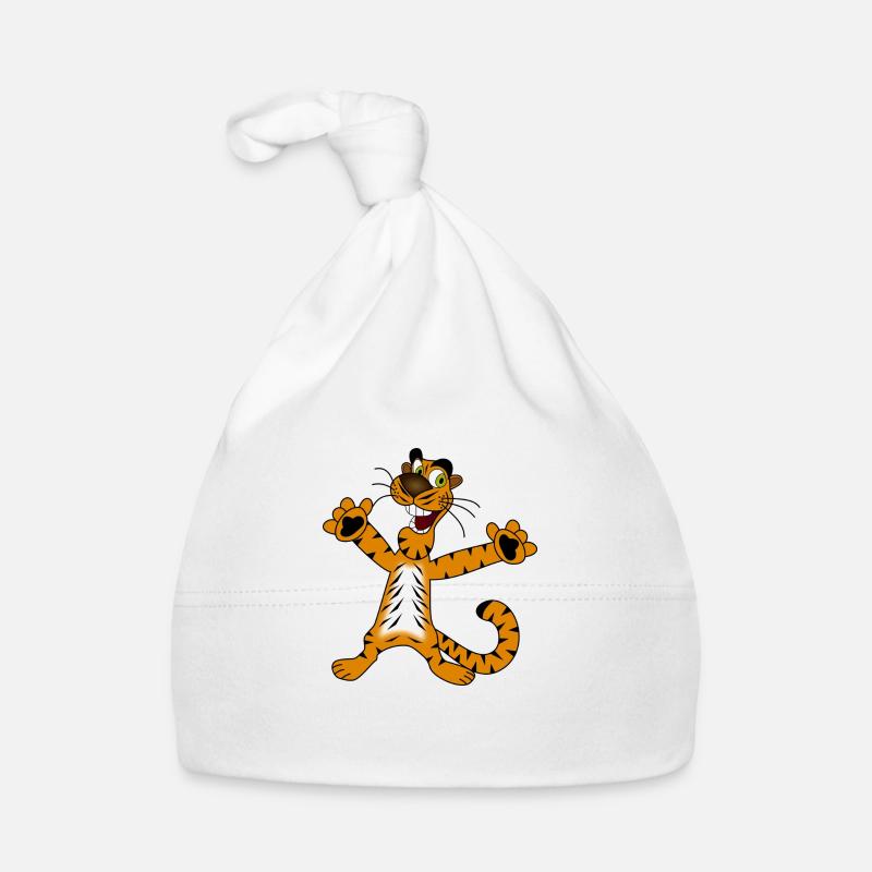 tiger - Baby Bio-Mütze - Weiß