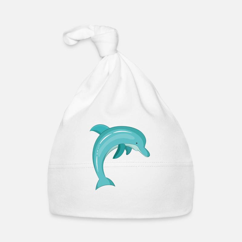 Delphin Baby Bio-Mütze