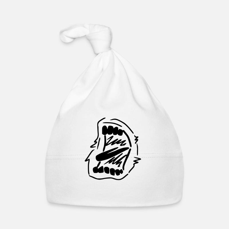 Scream mouth Organic Baby Cap