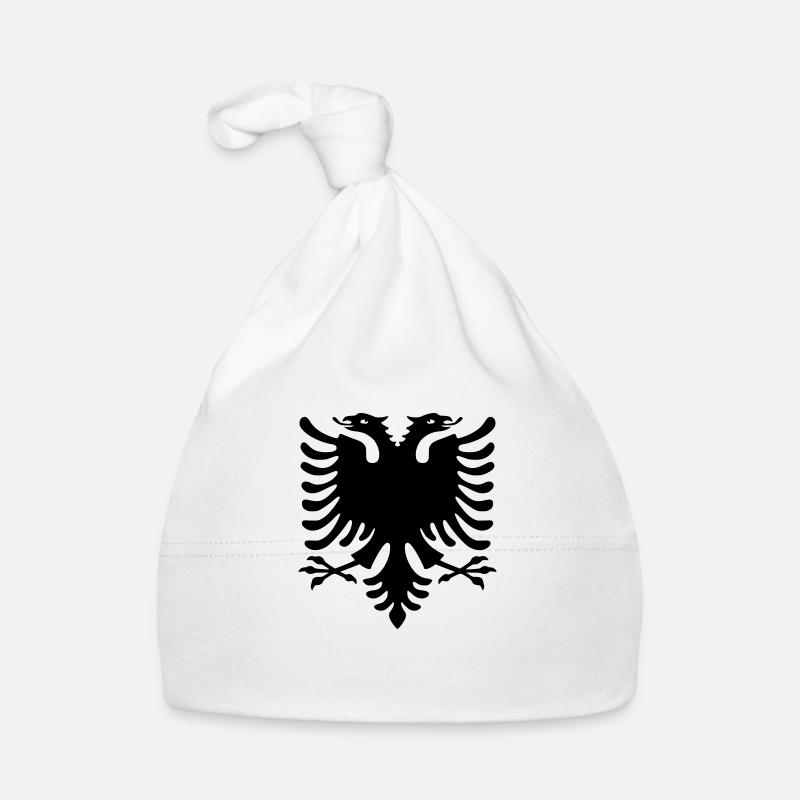 Shqiponja ORIGINAL - Baby Bio-Mütze - Weiß