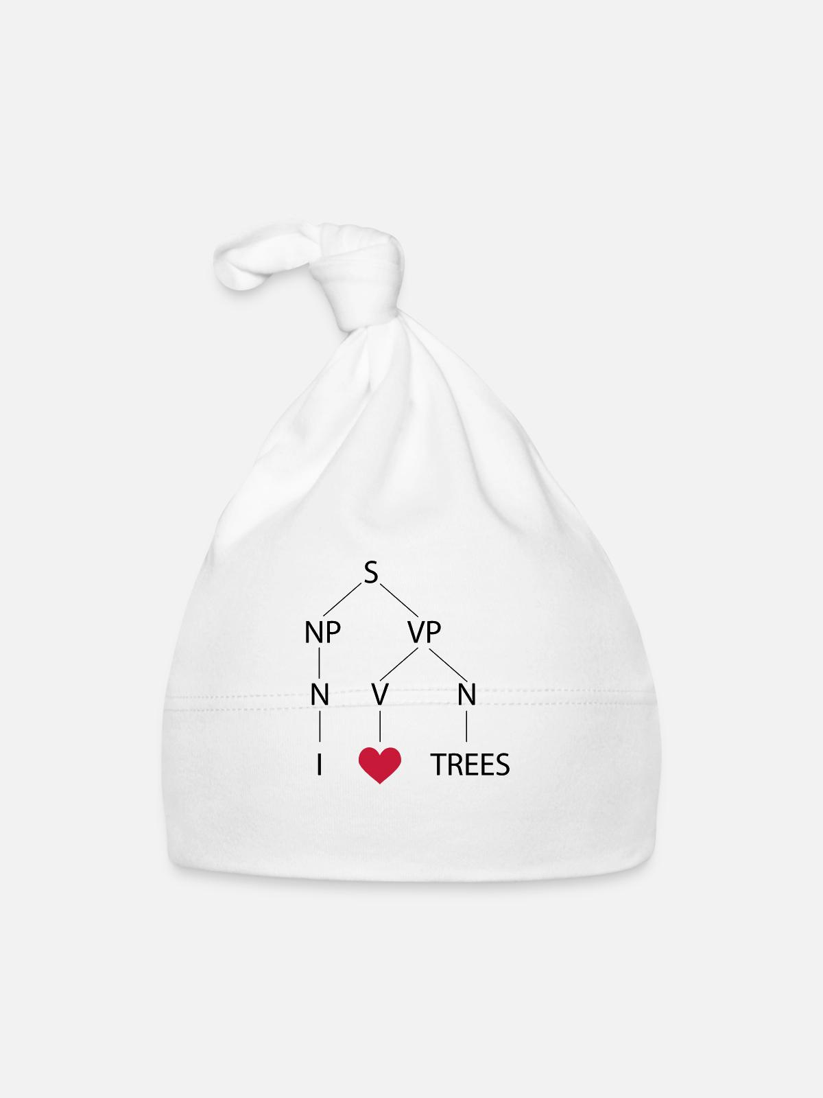 Syntax tree - Organic Baby Cap - white - Front