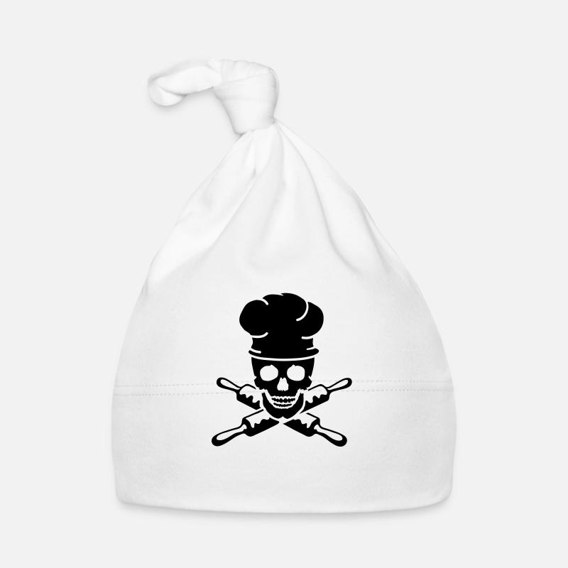 Koch Koch Schädel Schädel Baby Bio-Mütze