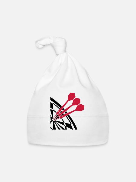Dart Sport Design - Baby Bio-Mütze - Weiß - Vorne