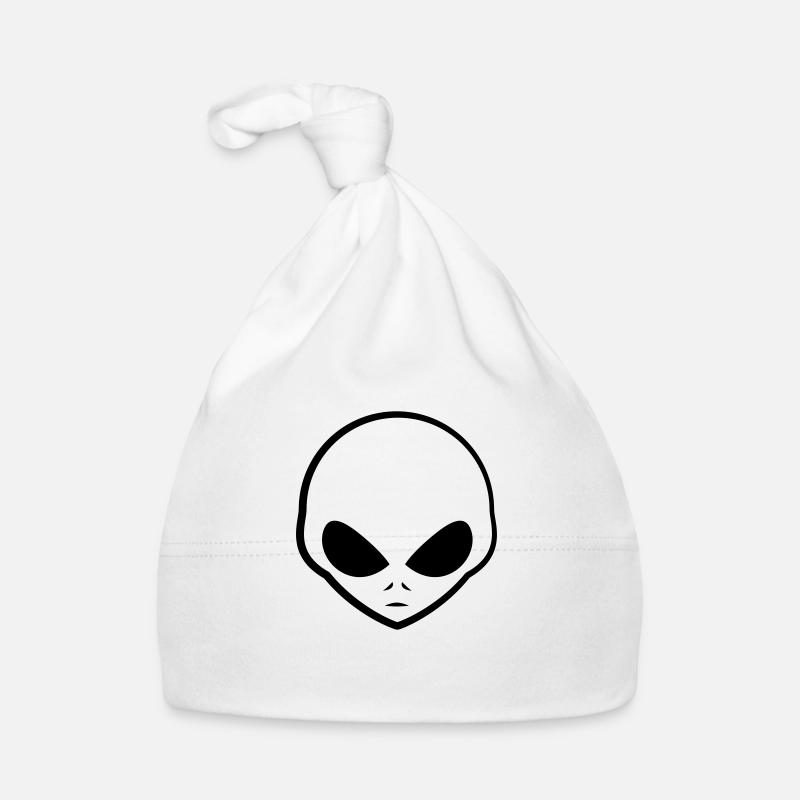 Kopf Logo Alien cool gris Bonnet bio Bébé