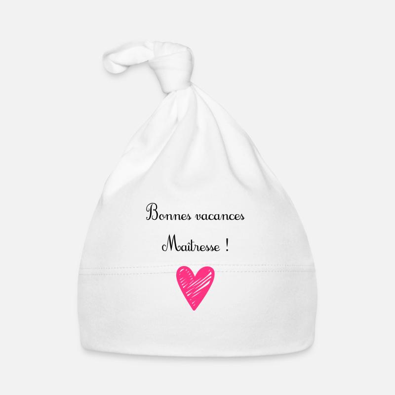 bonnes vacances maîtresse Organic Baby Cap