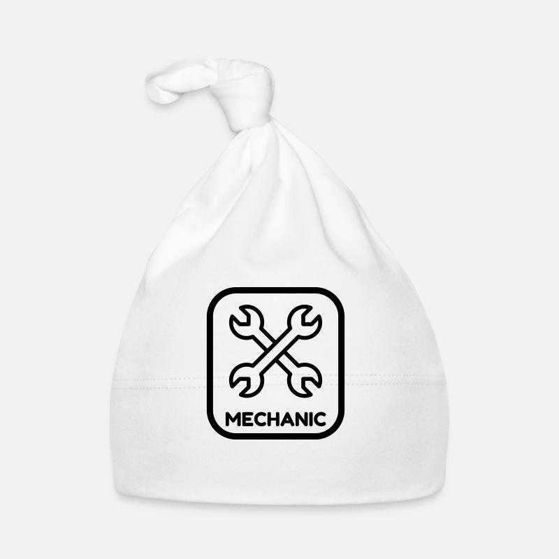 Mechanic Mechanik Mécanique Mécanicien Garage Organic Baby Cap