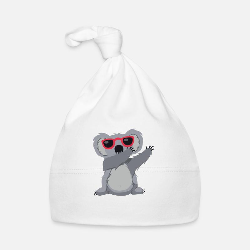 Dabbing Koala DAB dance funny comic dance music Organic Baby Cap