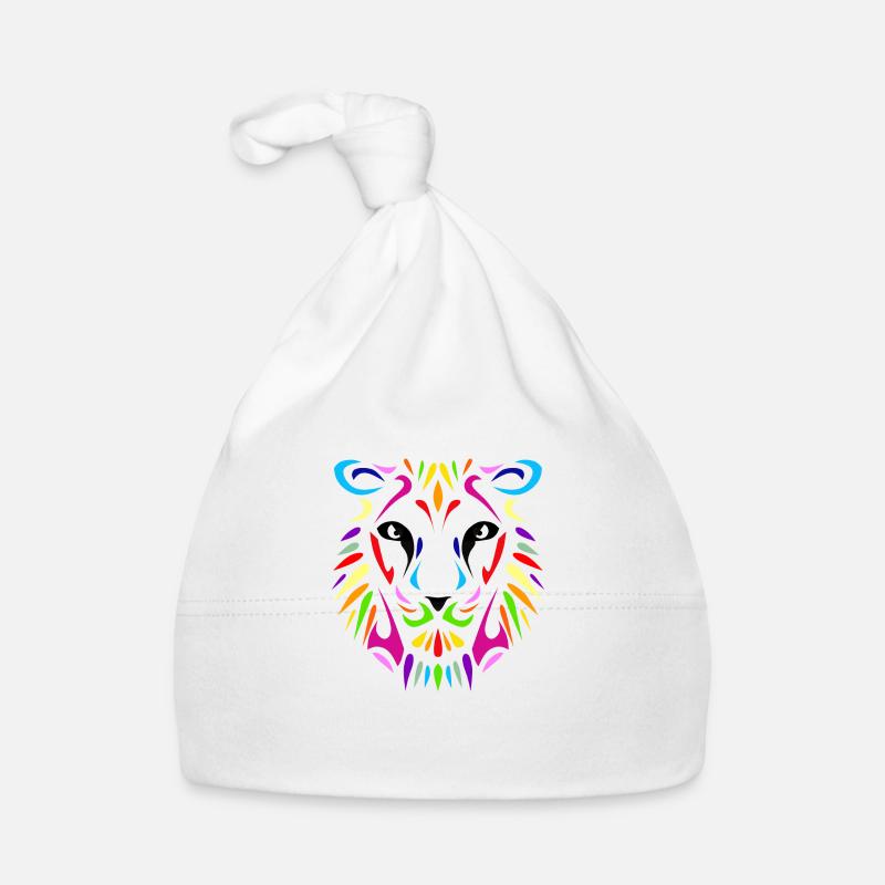 Lion Löwe Design Farbe Baby Bio-Mütze