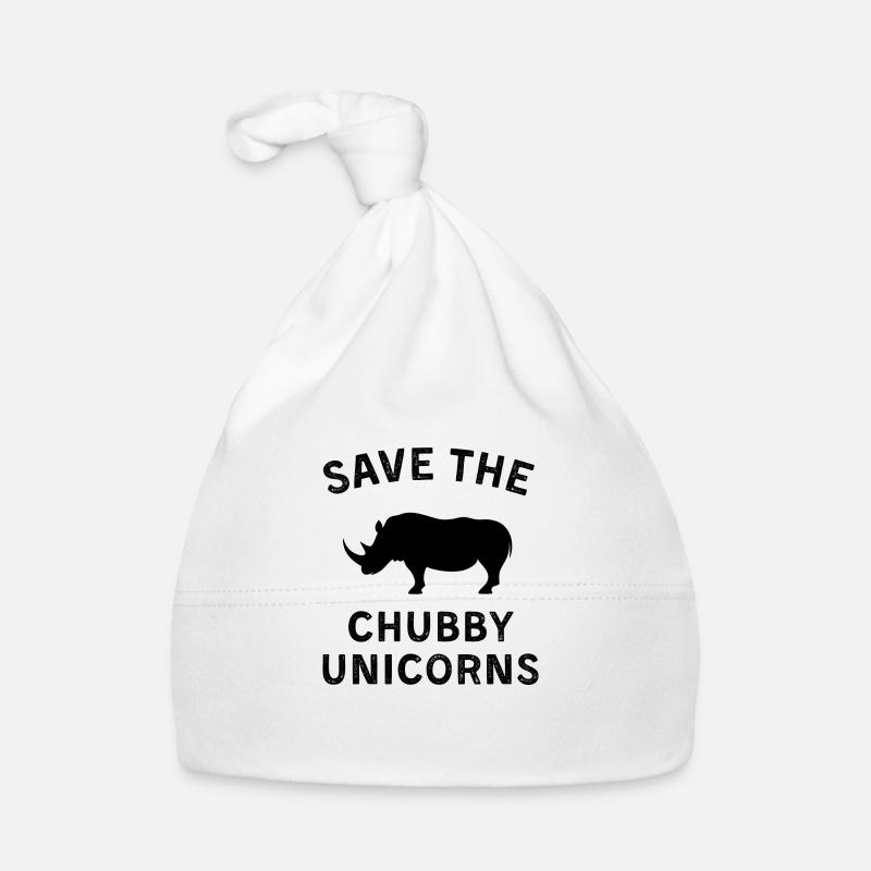 Save the chubby unicorn Organic Baby Cap