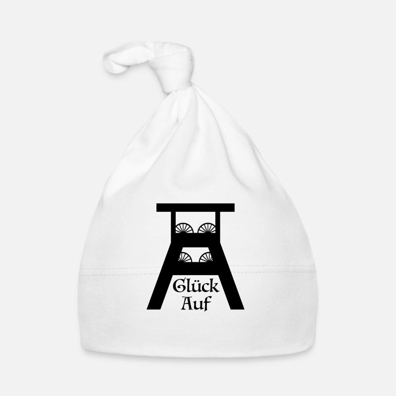 Glück auf, Förderturm, Ruhrgebiet, Zeche, Ruhrpott Baby Bio-Mütze