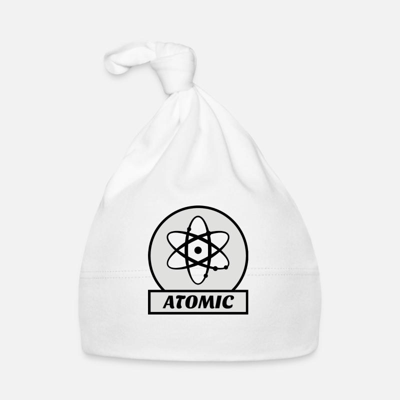 ATOMIC Atom Vintage retro grau Kernwissenschaft Baby Bio-Mütze