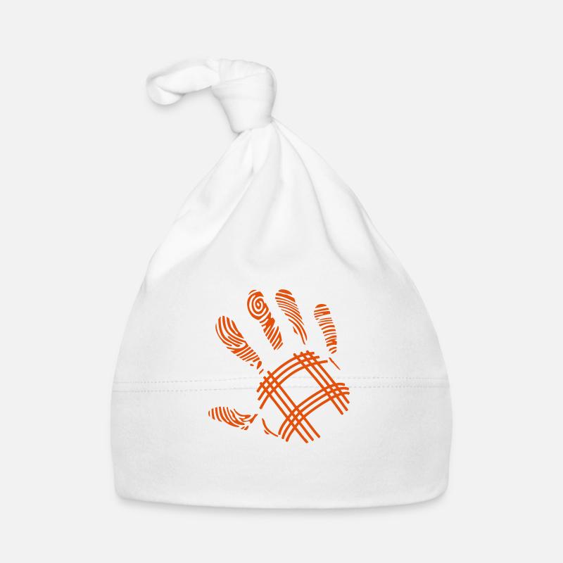 petanque empreinte main Bonnet bio Bébé