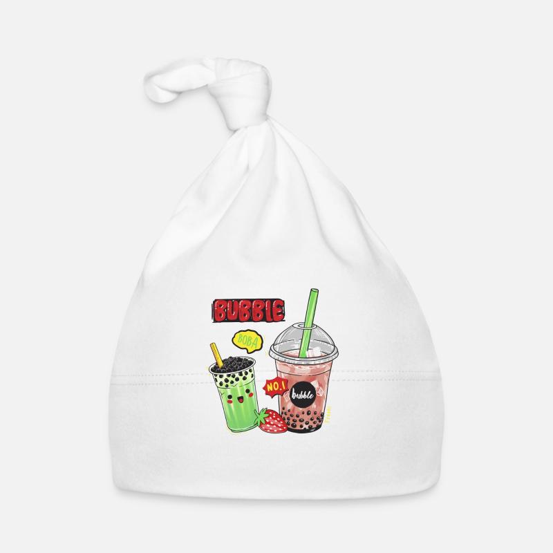 Bubble tee cool shirts ch / at - Organic Baby Cap - white