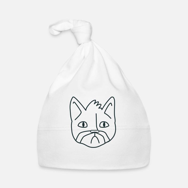 Chat Moustache malheureux chat Bonnet bio Bébé