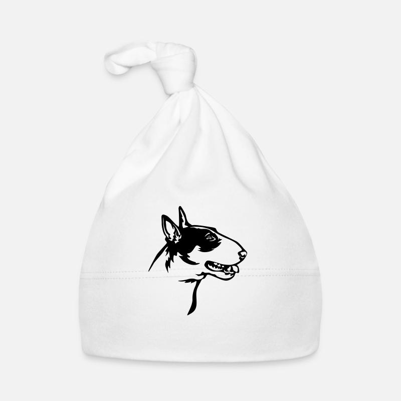 Bull Terrier Head Organic Baby Cap
