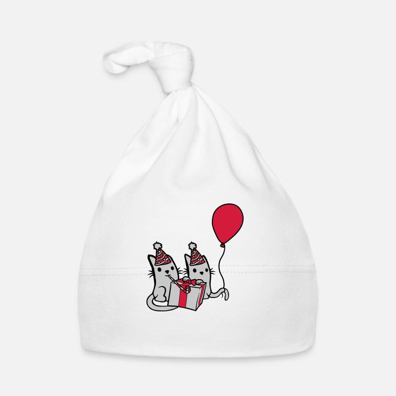 Birthday Cats 2 Friends Organic Baby Cap