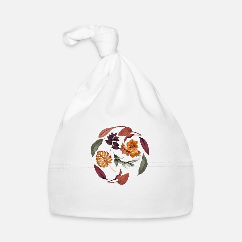Fall Leaves Organic Baby Cap