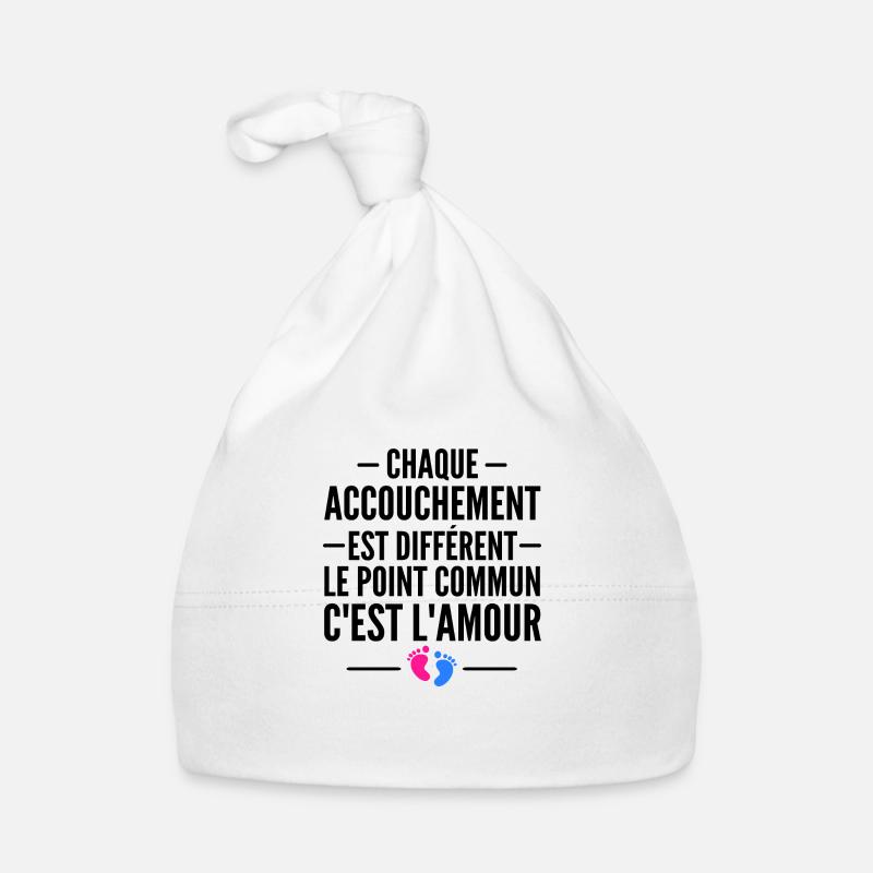 enceinte / humour accouchement / future maman Bonnet bio Bébé