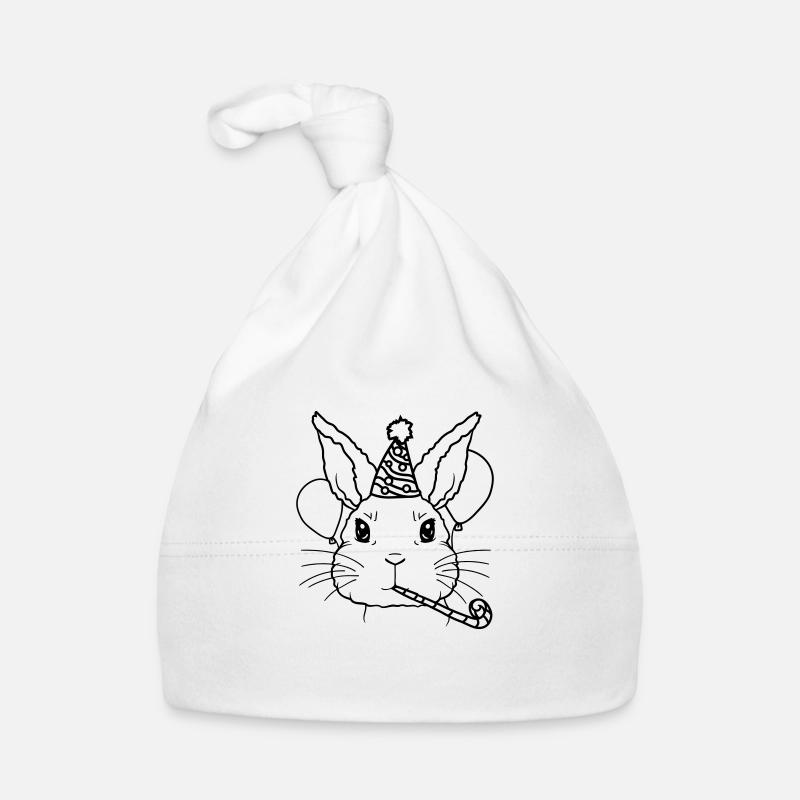 Hase Tröte Partyhut Geburtstagskind Baby Bio-Mütze