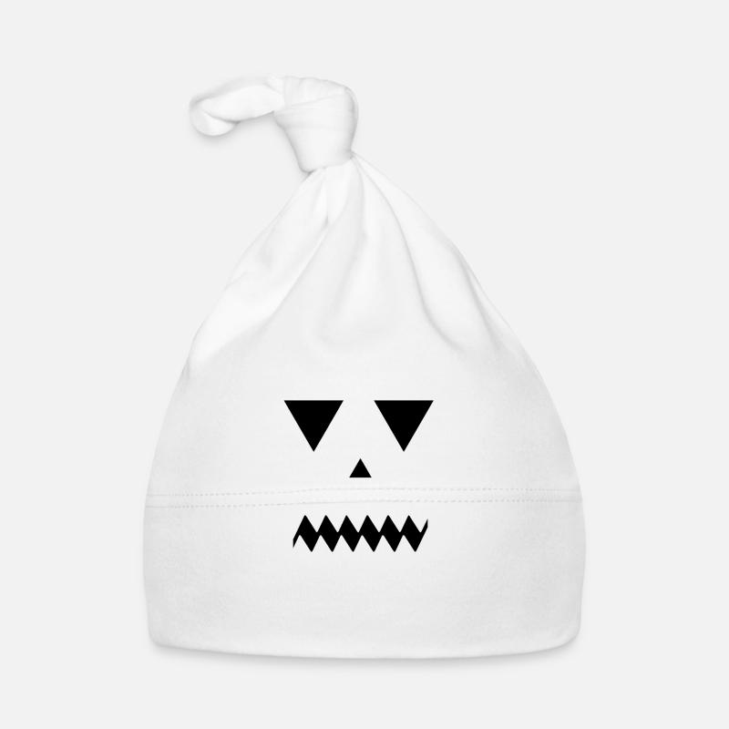 Visage de citrouille terrifiant Bonnet bio Bébé
