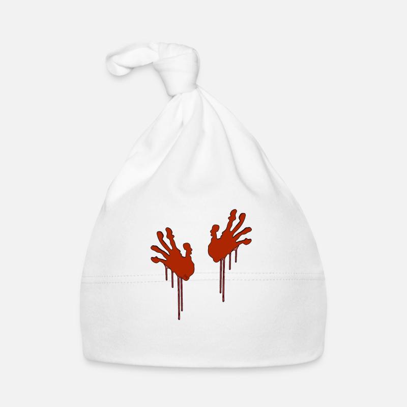 blutige Hände Baby Bio-Mütze