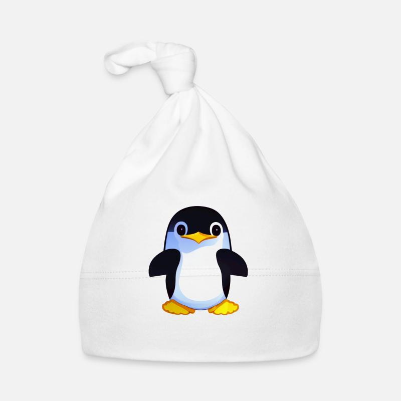 Penguin Cartoon Cute Pengu Animal Funny Comic 9 Bonnet bio Bébé