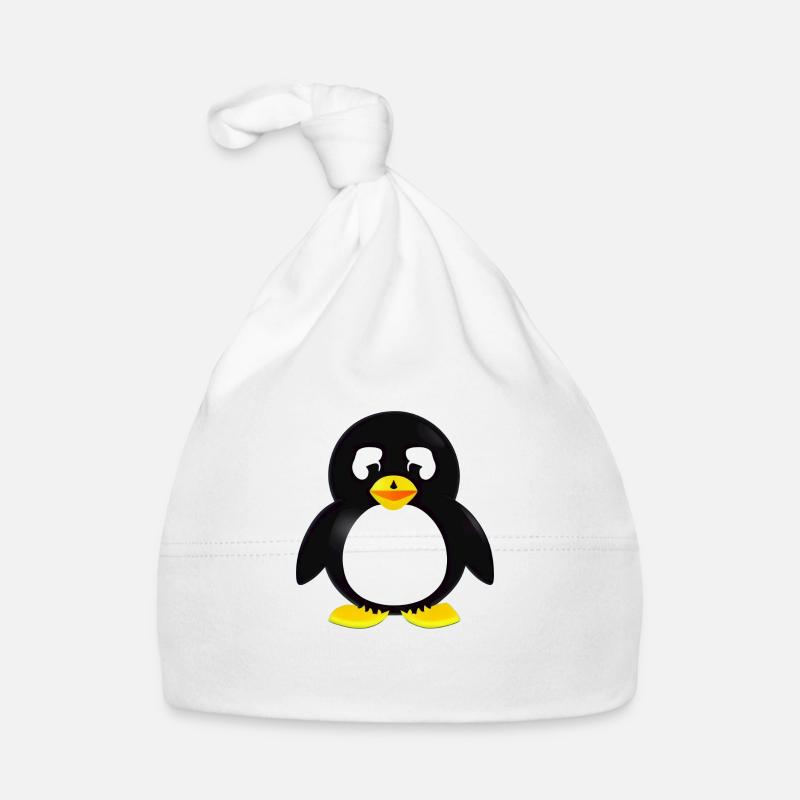 Penguin Cartoon Cute Pengu Animal Funny Comic 10 Bonnet bio Bébé