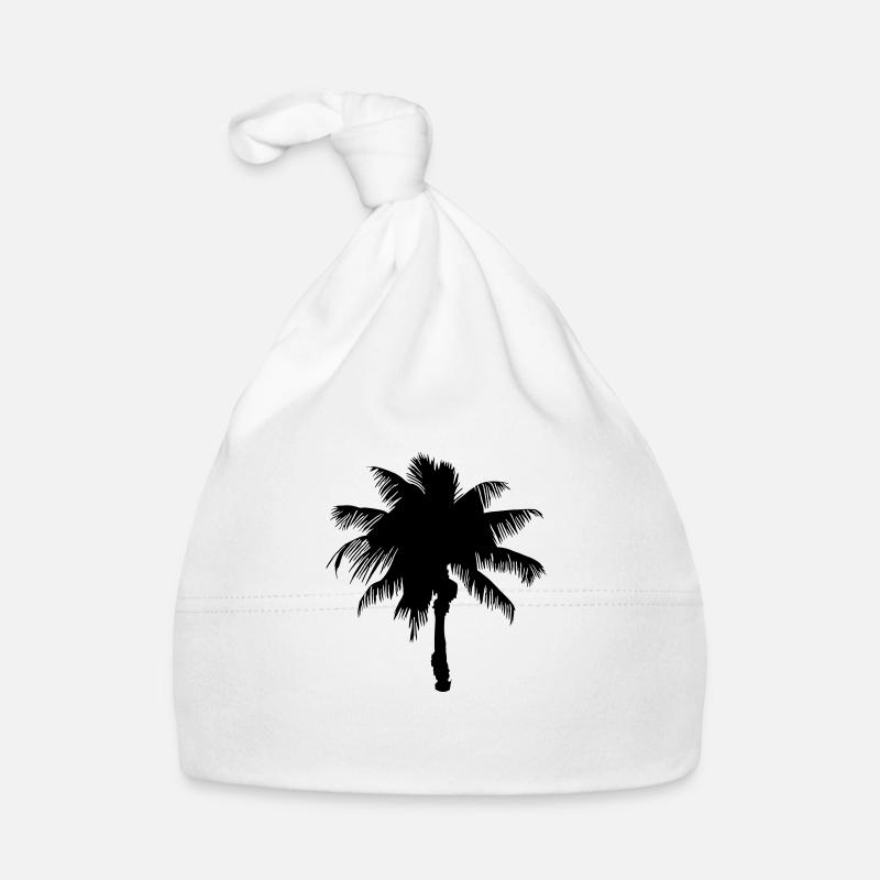 Tropical Beach Paradise Palm Sun Sun Vector 2 Bonnet bio Bébé