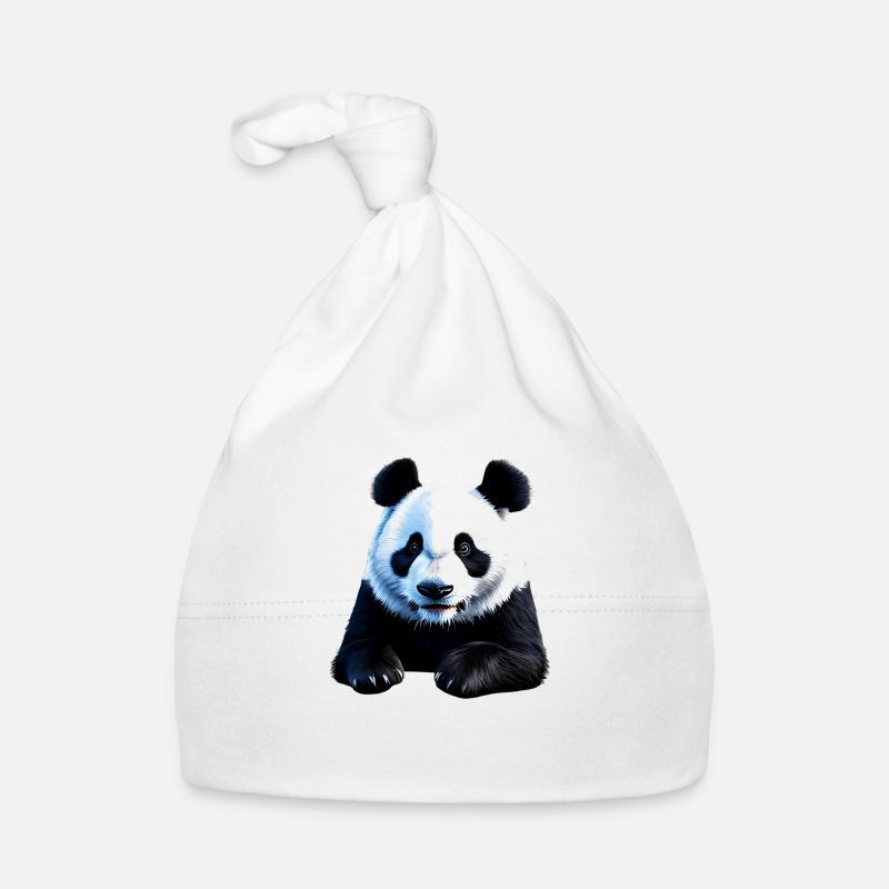 Panda cute Organic Baby Cap